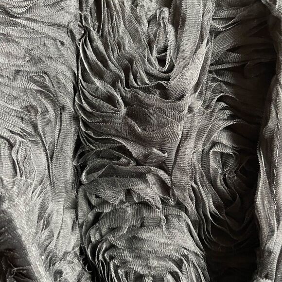 Zara Large Women’s Strapless textured floral Rosette mini Dress - Picture 5 of 9